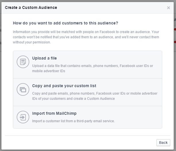 facebook email list